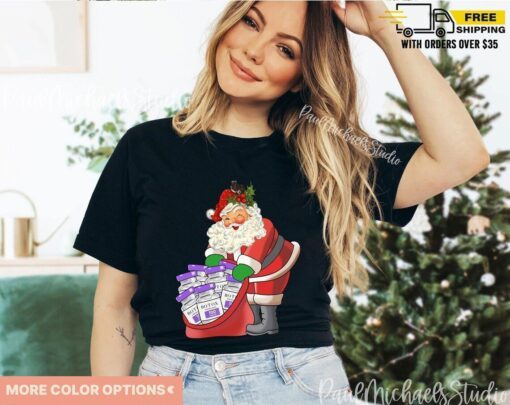 Santa Aesthetic Nurse Christmas T-Shirt