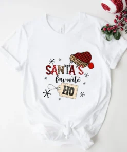 Santa's Favorite Ho, Santa Christmas Tee Shirt