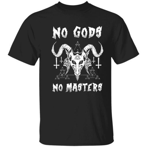 Satan no gods no masters Tee shirt