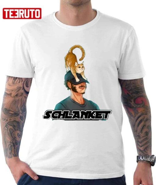 Schlanket Cat And Boy Tee shirt