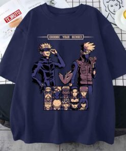 Sensei Fighter Choose Your Sensei Jujutsu Kaisen Satoru Gojo Naruto Kakashi Anime Tee shirt