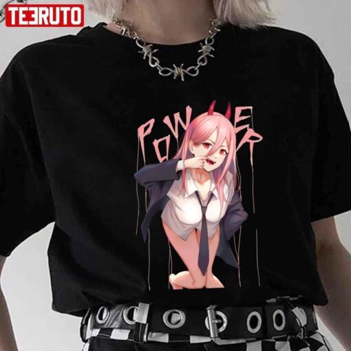 Sexy Power Devil Chainsaw Man Artwork Tee shirt