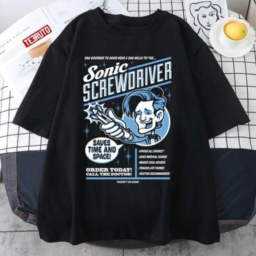 Sonic Screwdriver Ad Matt Smith Doctor Who Tee Shirt