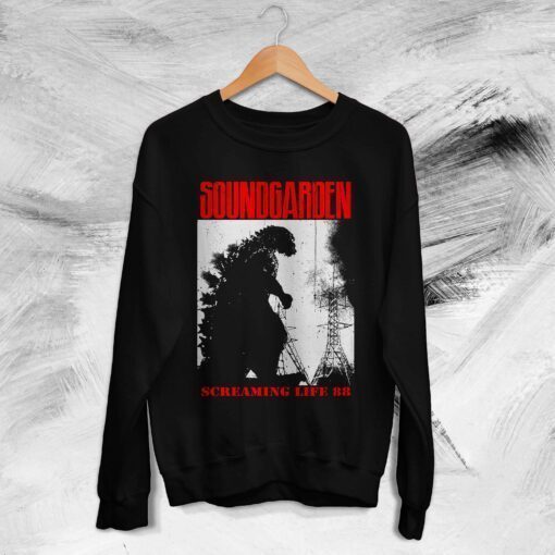 Soundgarden Screaming Life ’88 Tour Soundgarden Vintage Rock Music Tee Shirt