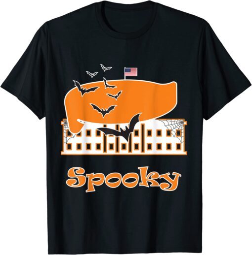 Spooky Halloween Whitehouse Dressed Up Tee Shirt