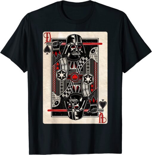 Star Wars Darth Vader King of Spades Playing Card Tee Shirt