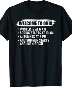 State Of Ohio Buckeye Welcome To Ohio T-Shirt