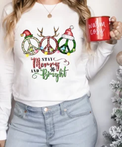 Stay Merry And Bright Merry Christmas T-Shirt