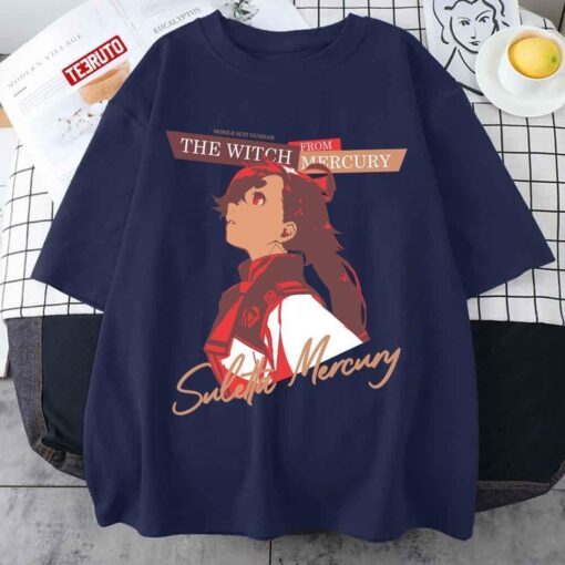 The Witch From Mercury Mobile Suit Gundam Suletta Mercury Tee Shirt