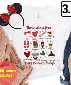 These Are A Few Of My Favorite Things Christmas Tee Shirt