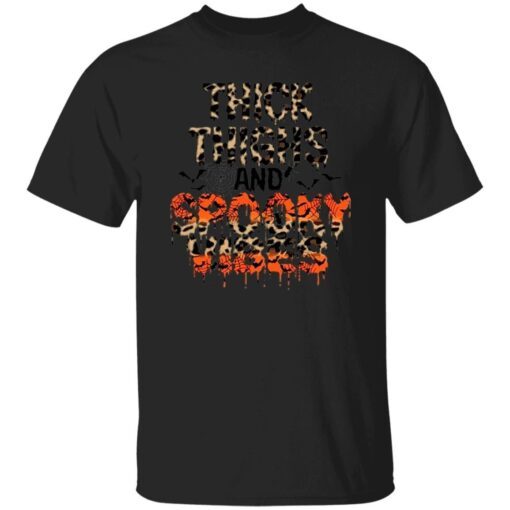 Thick Thighs And Spooky Vibes Halloween 2022 Classic Shirt