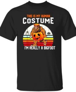 This Is My Human Costume Bigfoot Halloween 2022 Tee Shirt