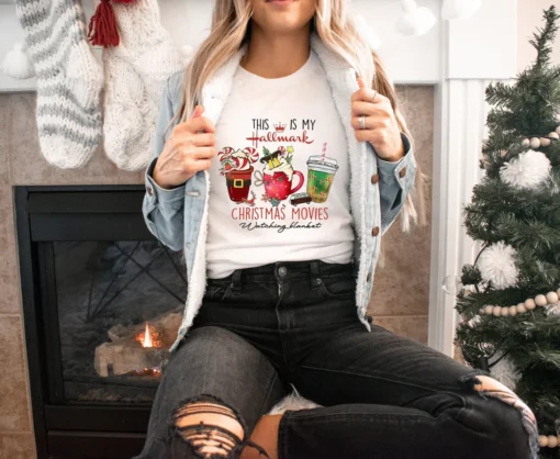 This Is My Movie Watching Blanket Christmas Tee Shirt