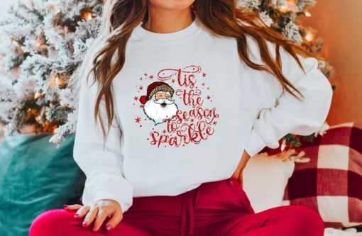 This is the Season to sparkle Santa Claus Christmas Tee Shirt