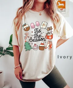 Tis The Season Santa Merry Christmas Tee Shirt