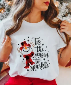 Tis The Season To Sparkle Merry Christmas T-Shirt