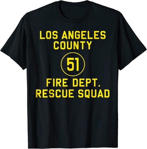 Truck Side 51 Emergency Squad Reproduction Logo Essential Tee Shirt