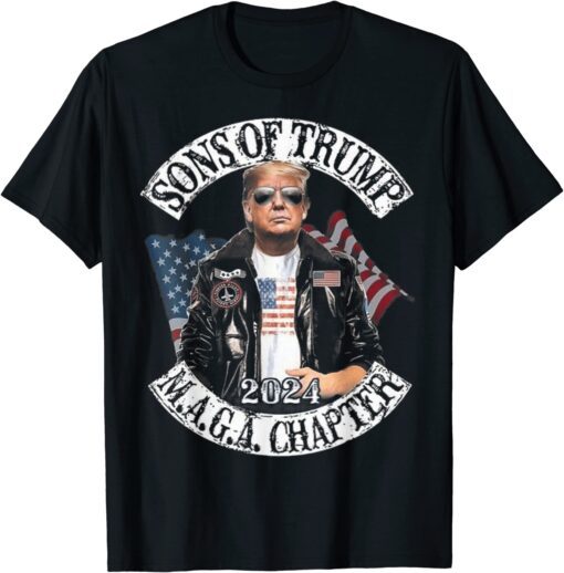 Trump 2024 Sons of Trump MAGA Chapter Anti Biden Tee Shirt