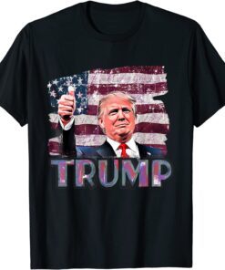 Trump Was Right About Everything Republican Political Flag Tee Shirt