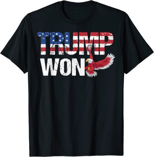 Trump Won Flag Ladies Take America Back Trump 2024 Tee Shirt