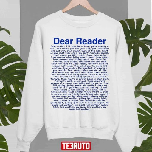 Ts Taylor Swft Midnights Dear Reader Entire Song Tee Shirt