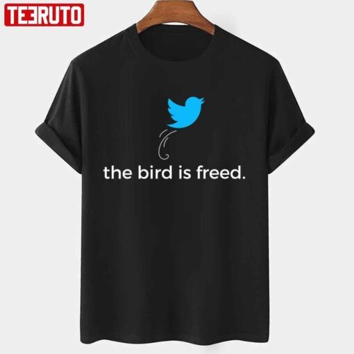 Twitter The Bird Is Freed Elon Musk Chief Twit Design Tee Shirt