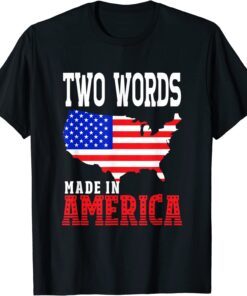 Two Words Made In America Anti Biden Quote Tee ShirtTwo Words Made In America Anti Biden Quote Tee Shirt