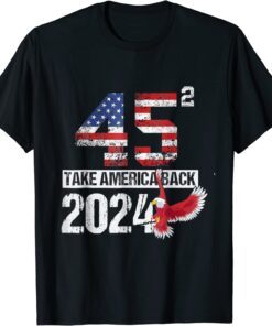 USA election Trump 2024 flag take USA back again Tee Shirt