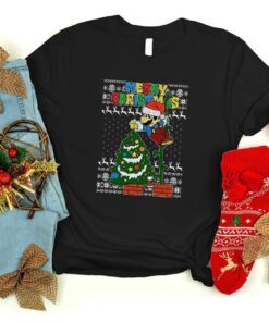 Ugly Christmas Super Mario Tee Shirt