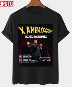 Uk Date Of X The Liar X Ambassadors Uk 2022 Tour Tee shirt