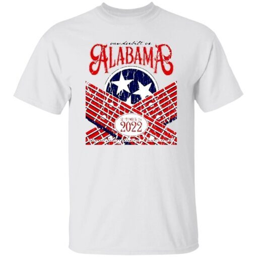 Vanderbilt Commodores Vs. Alabama Crimson Tide Game Day 2022 Tee Shirt