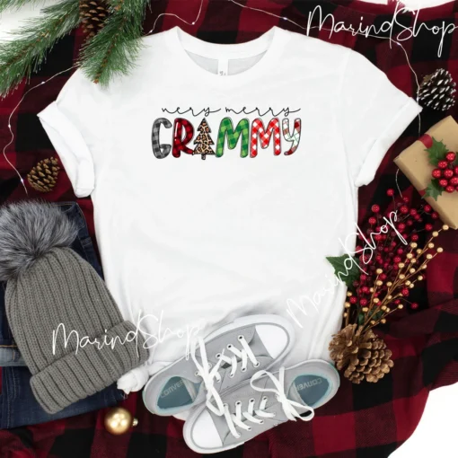 Very Merry Grammy Christmas Tee Shirt