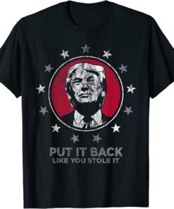 Vintage Distressed Put It Back 2024 President Trump Election Tee Shirt