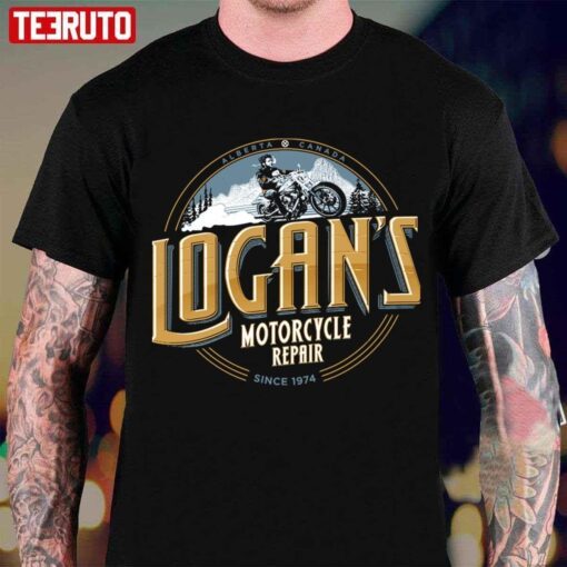 Vintage Hugh Jackman Logan’s Motorcycle Repair Tee shirt