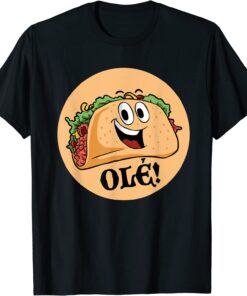 Vintage Mexican Taco Lover Scratch And Sniff Sticker Ole! Tee Shirt