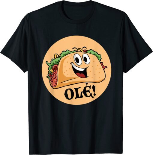 Vintage Mexican Taco Lover Scratch And Sniff Sticker Ole! Tee Shirt