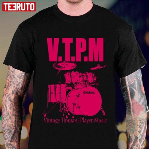 Vintage Timpani Player Music Graphic Tee shirt