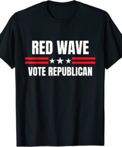 Vote Republican Red Wave Conservative Trump Supporter USA Tee Shirt