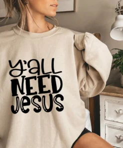 Y’all need Jesus Christian Christmas Tee Shirt