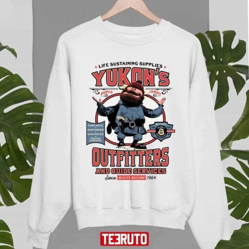 Yukon’s Outfitters And Guide Services Rudolph The Red-Nosed Reindeer Tee Shirt