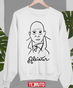 Aleister Outline Portrait Aleister Crowley Tee Shirt