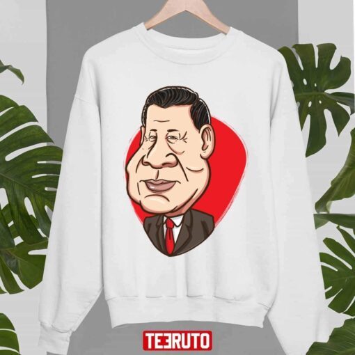 Animated Face Politics President Xi Jinping Tee Shirt