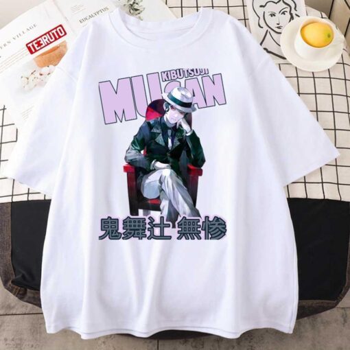 Anime Character Muzan Kibutsuji Demon Slayer Tee Shirt