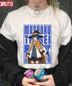 Anime Mushoku Tensei Jobless Roxy Insert Blue Colour Tee Shirt