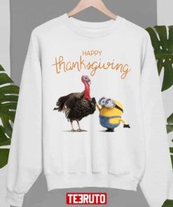 Be Nice To Turkey Minions Happy Thanksgiving T-Shirt