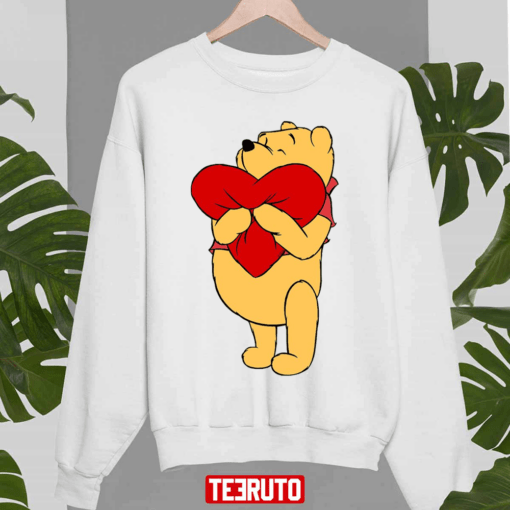 Big Heart For You Winnie The Pooh Disney Character Tee Shirt