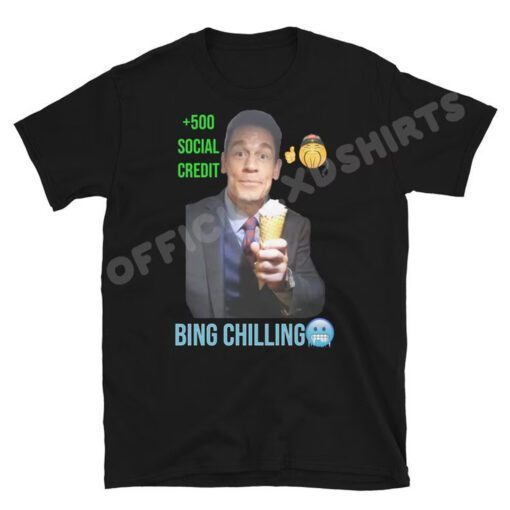Bing Chilling John Cena Chinese Meme Tee Shirt
