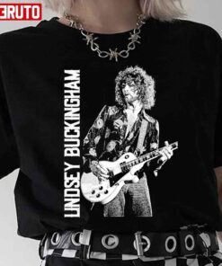 Black And White Design Lindsey Buckingham Tee Shirt