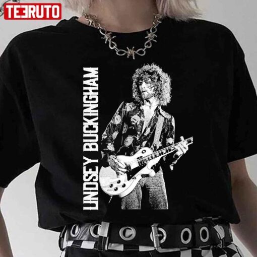 Black And White Design Lindsey Buckingham Tee Shirt