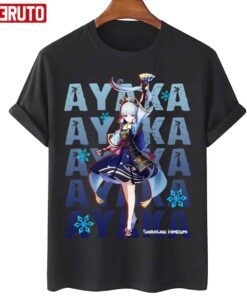 Dignified And Noble Ayaka Vintage Genshin Impact Tee Shirt